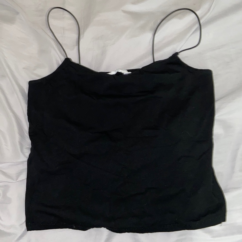 Thin strap black top